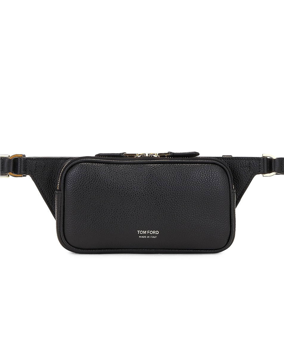 Image 1 of TOM FORD Small Zip Belt Bag in Black