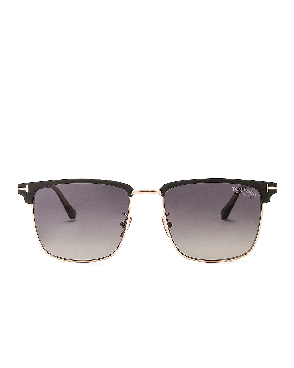 Image 1 of TOM FORD Hudson Sunglasses in Shiny Rose Gold