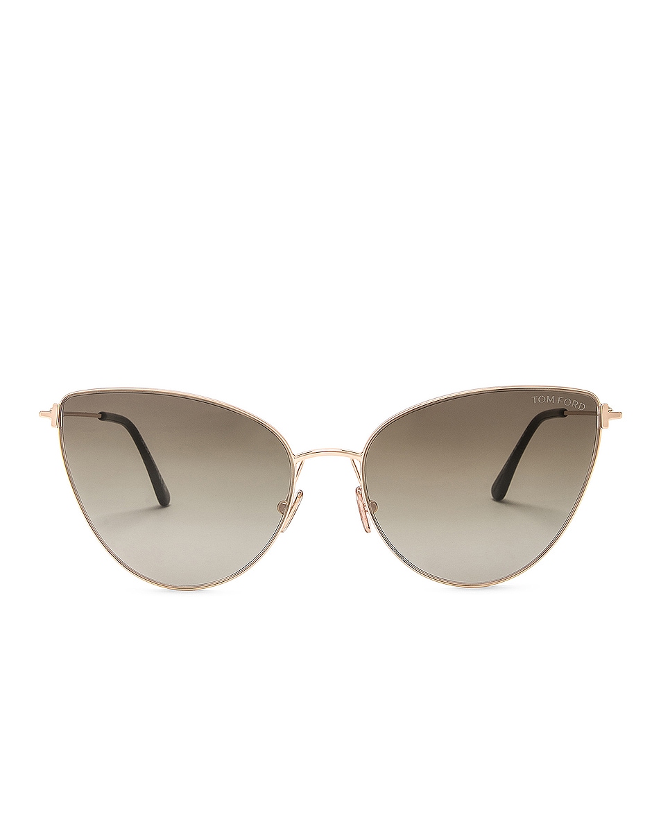Image 1 of TOM FORD Anais Sunglasses in Shiny Rose Gold