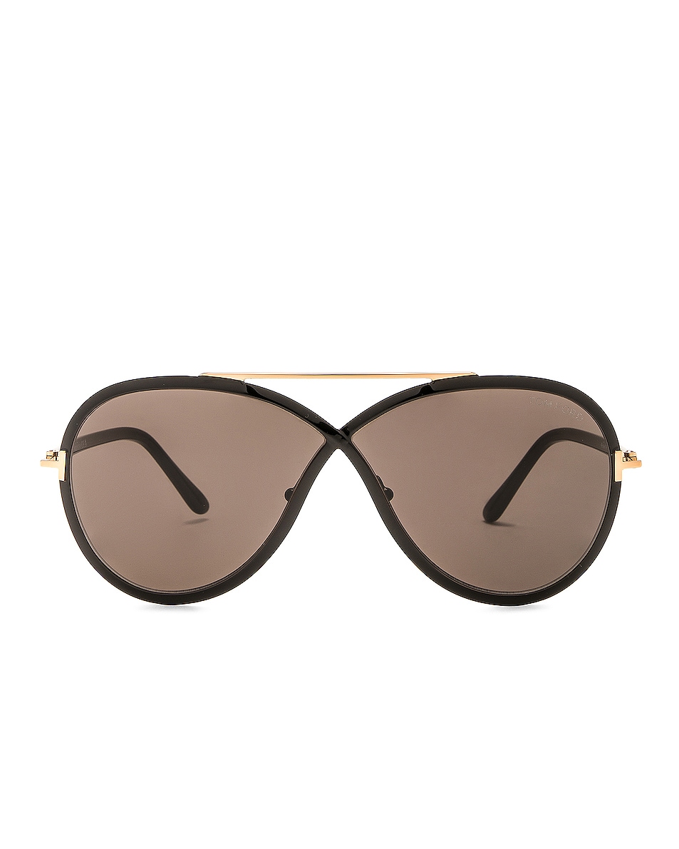 Image 1 of TOM FORD Rickie Sunglasses in Shiny Black