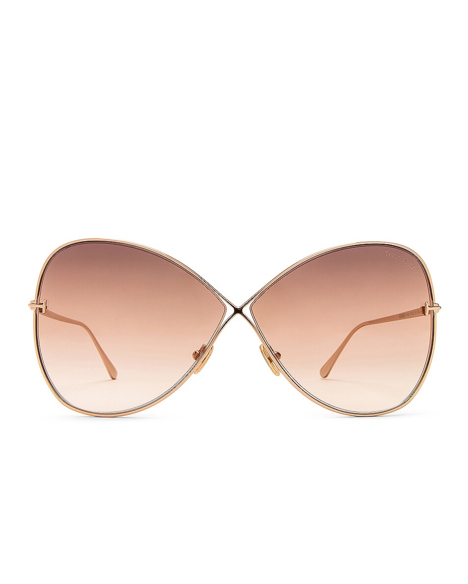 Image 1 of TOM FORD Nickie Sunglasses in Shiny Rose Gold