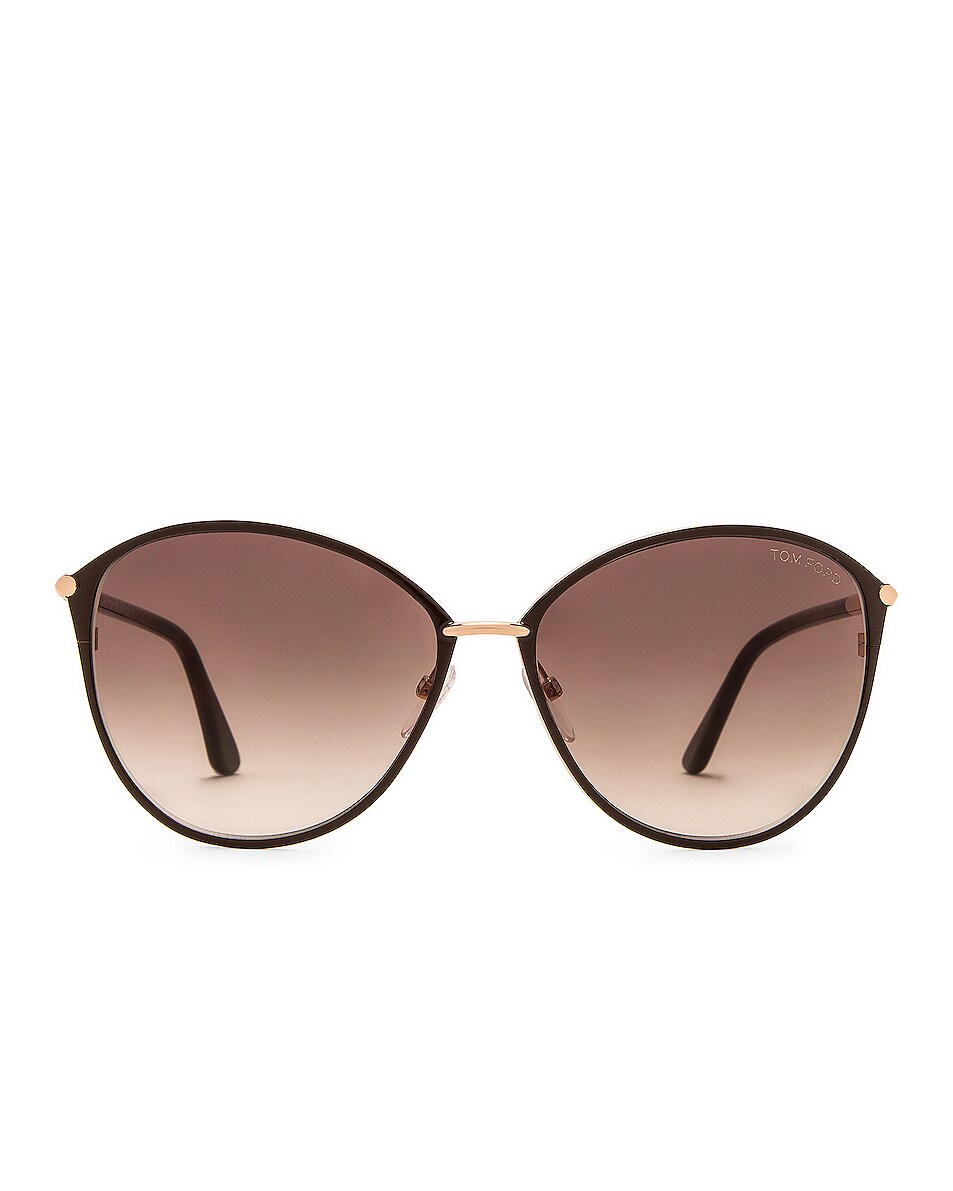 Image 1 of TOM FORD Penelope Sunglasses in Shiny Rose Gold