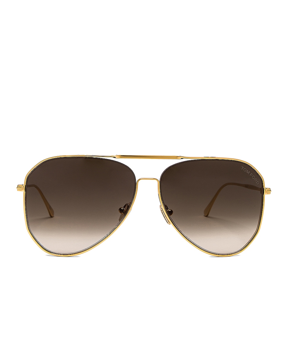 Image 1 of TOM FORD Charles Sunglasses in Grey & Yellow