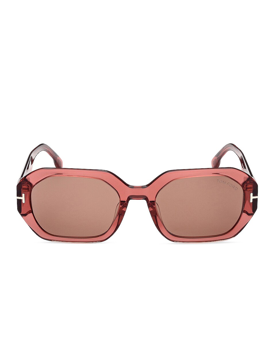 Image 1 of TOM FORD Veronique Sunglasses in Pink & Brown