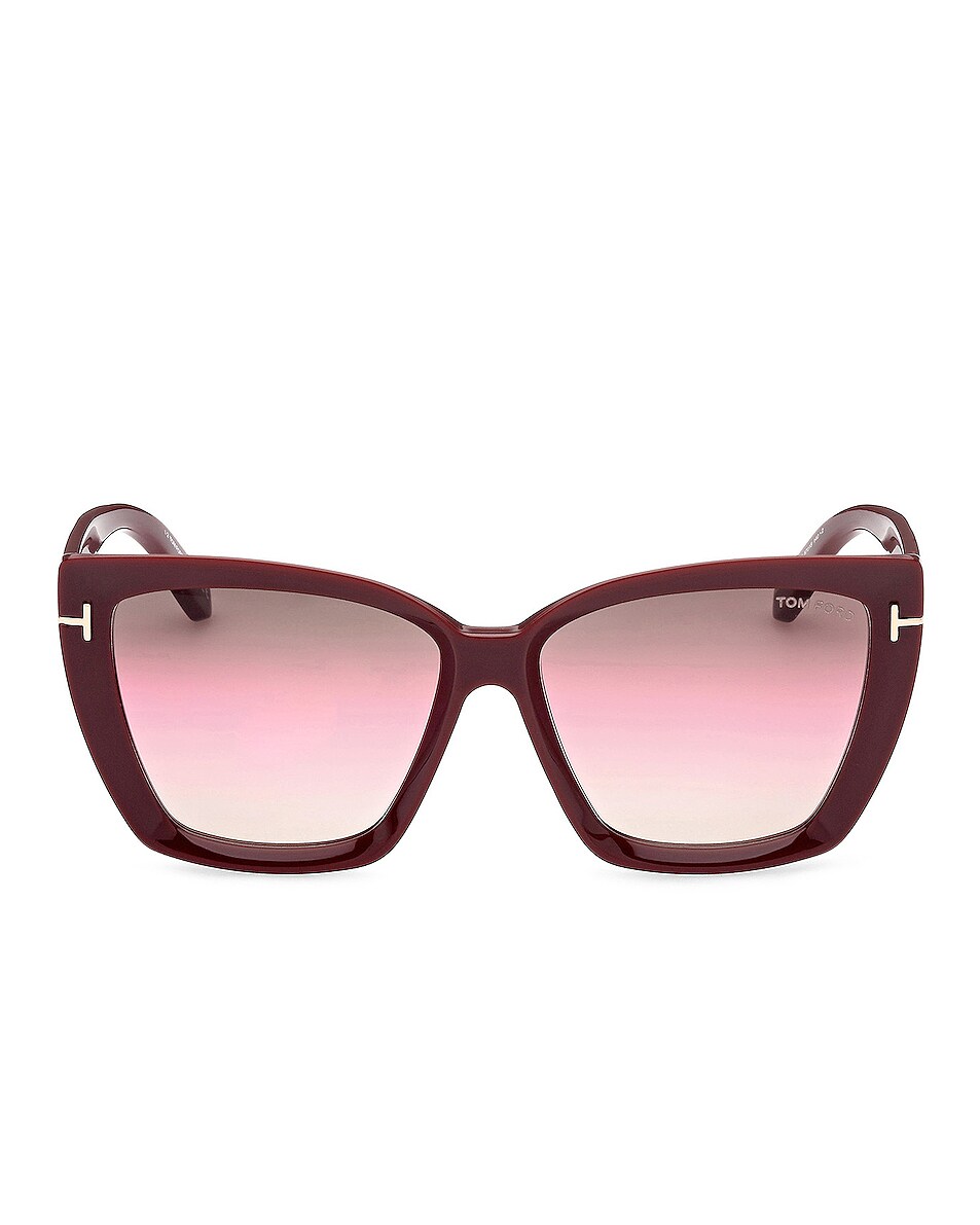 Image 1 of TOM FORD Scarlet Sunglasses in Red & Brown
