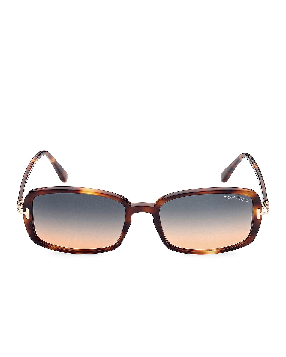 Image 1 of TOM FORD Bonham Sunglasses in Brown & Green