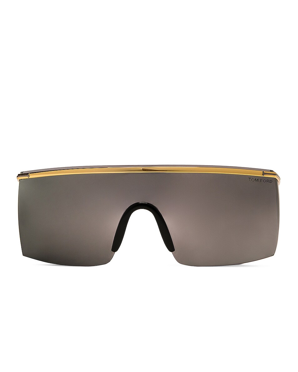 Image 1 of TOM FORD Pavlos Sunglasses in Shiny Deep Gold & Smoke Mirror