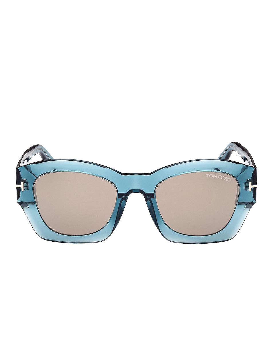 Image 1 of TOM FORD Guilliana Sunglasses in Shiny Transparent Aqua & Roviex