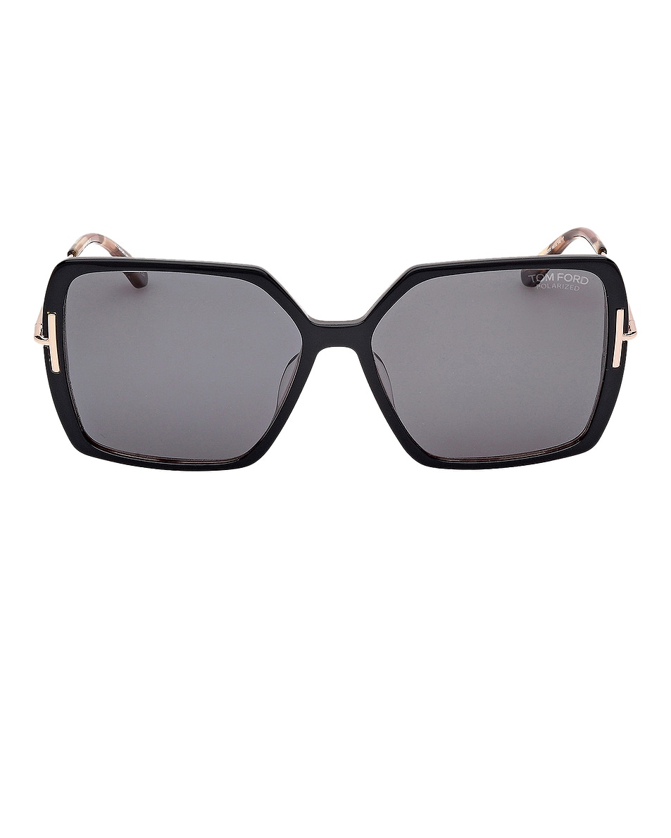 Image 1 of TOM FORD Joanna Sunglasses in Black & Pink Havana