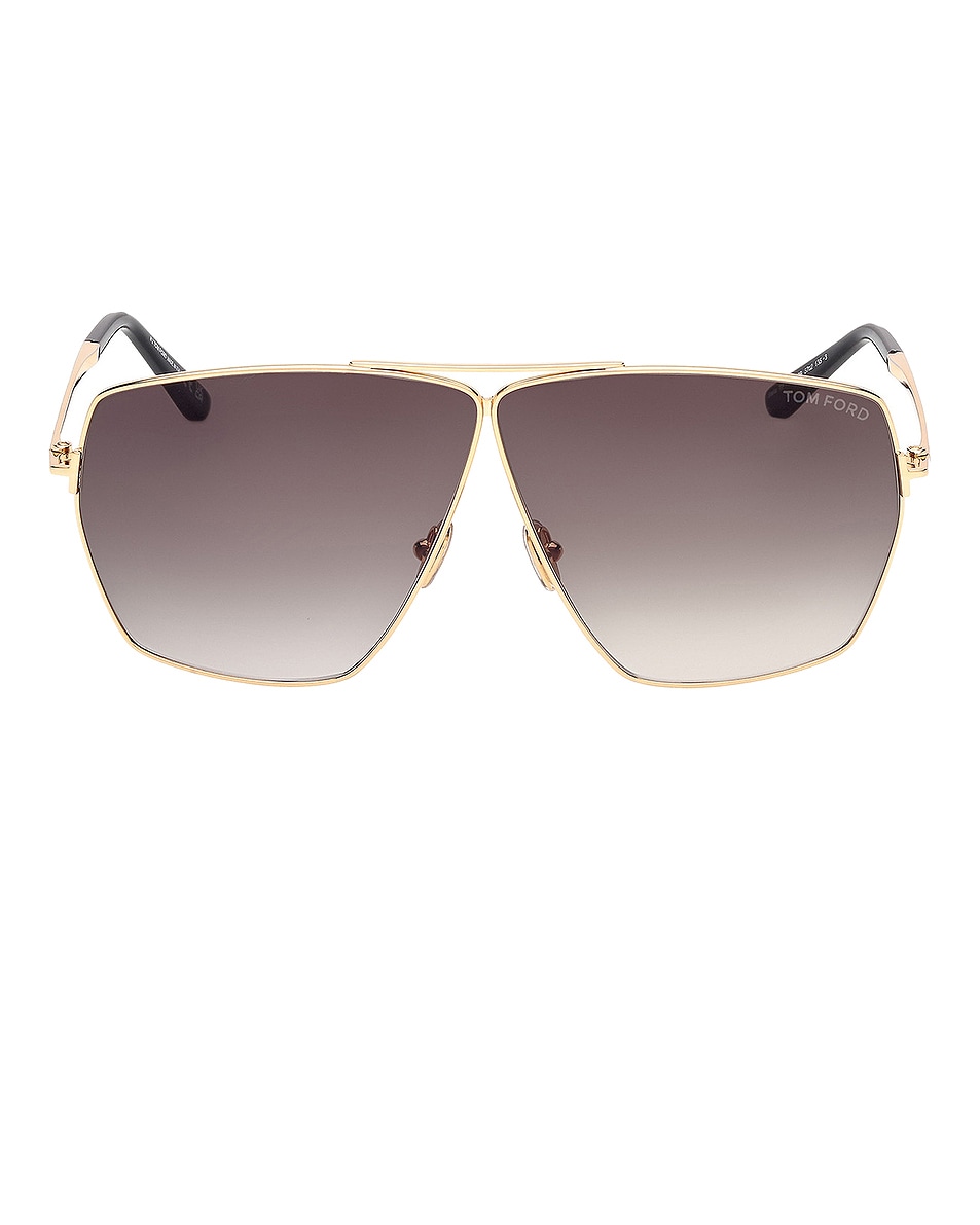 Image 1 of TOM FORD Stella Sunglasses in Shiny Yellow Gold & Shiny Black