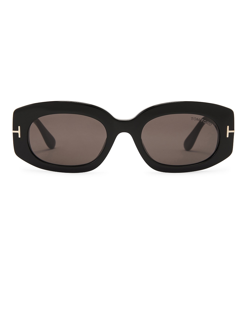 Image 1 of TOM FORD Cielle Sunglasses in Shiny Black & Smoke