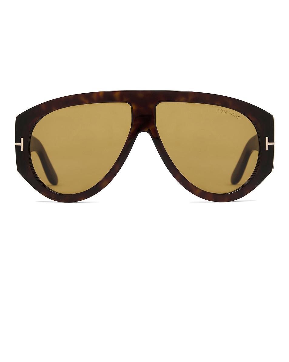 Image 1 of TOM FORD Bronson Sunglasses in Classic Dark Havana & Army Green