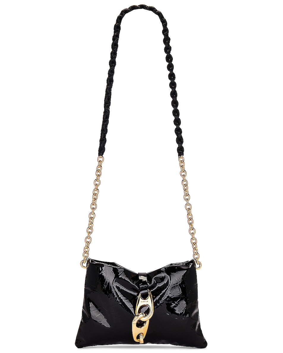 Image 1 of TOM FORD Patent Pillow Carine Small Crossbody Bag in Black
