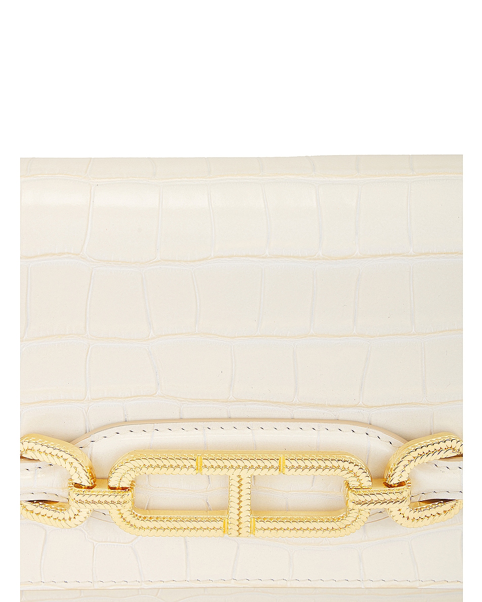 Image 8 of TOM FORD Croco Shoulder Bag in Ivory