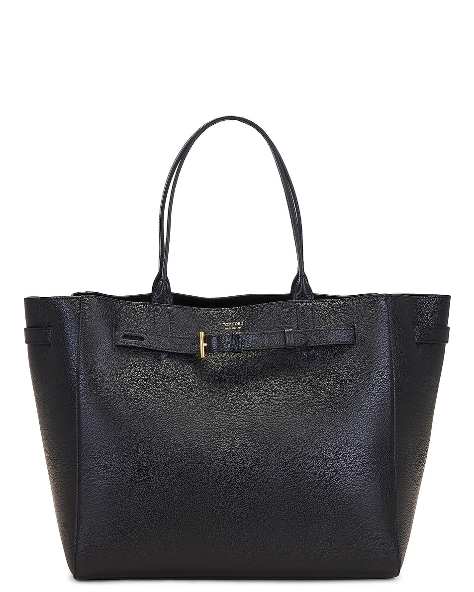 Image 1 of TOM FORD Audrey Large Tote Bag in Black