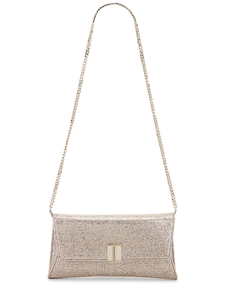 Image 1 of TOM FORD Glitter Nobile Clutch in Silver