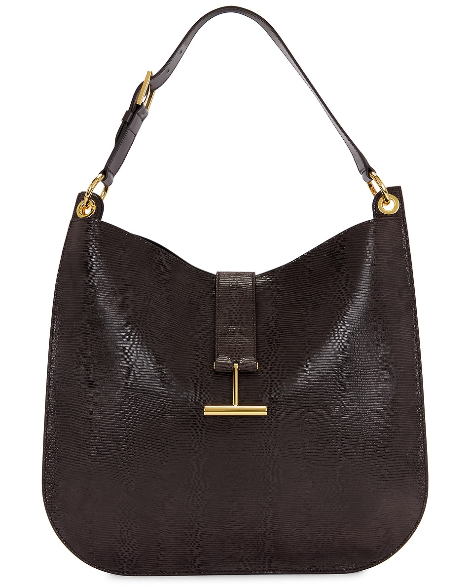 Image 1 of TOM FORD Tara Large Crossbody Bag in Chocolate