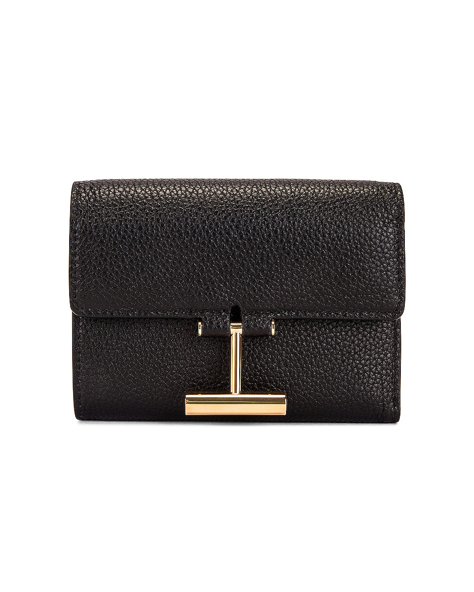 Image 1 of TOM FORD Compact Wallet in Black