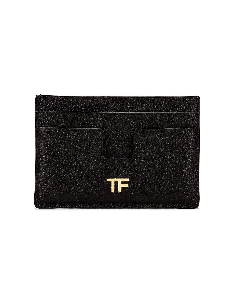 Image 1 of TOM FORD Classic TF Card Holder in Black