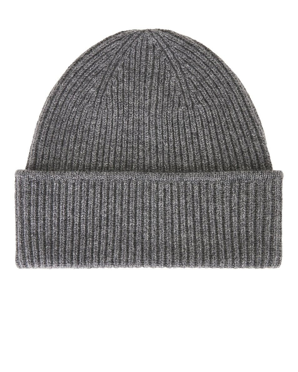 Image 1 of Theory Cashmere Beanie in Grey Melange