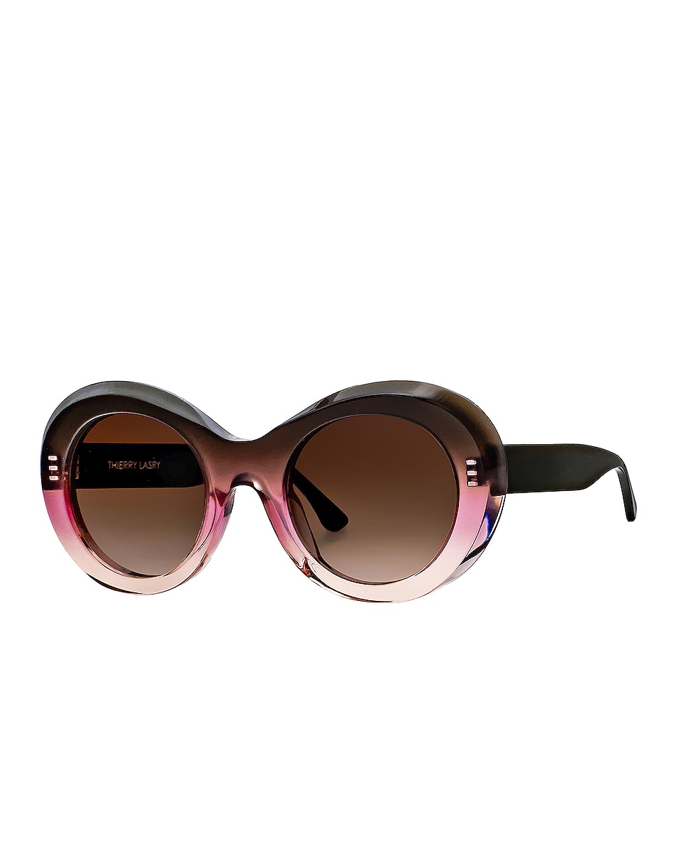 Image 1 of Thierry Lasry Pulpy Sunglasses in Brown & Pink