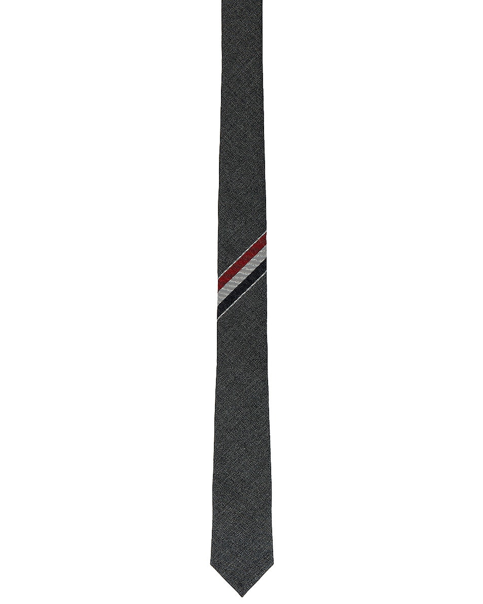 Image 1 of Thom Browne Classic Necktie in Dark Grey