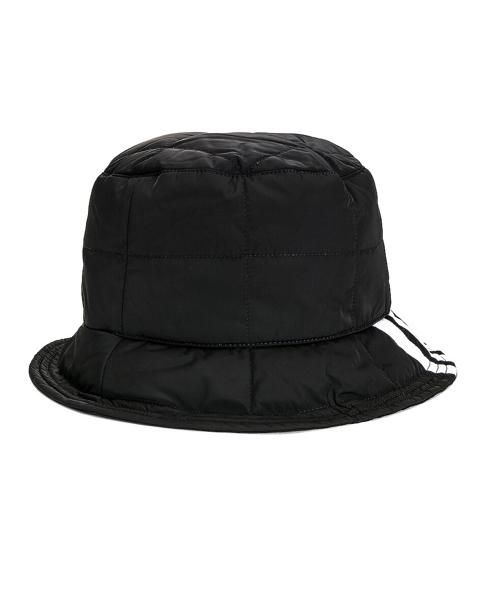 Image 1 of Thom Browne 4 Bar Quilted Bucket Hat in Black
