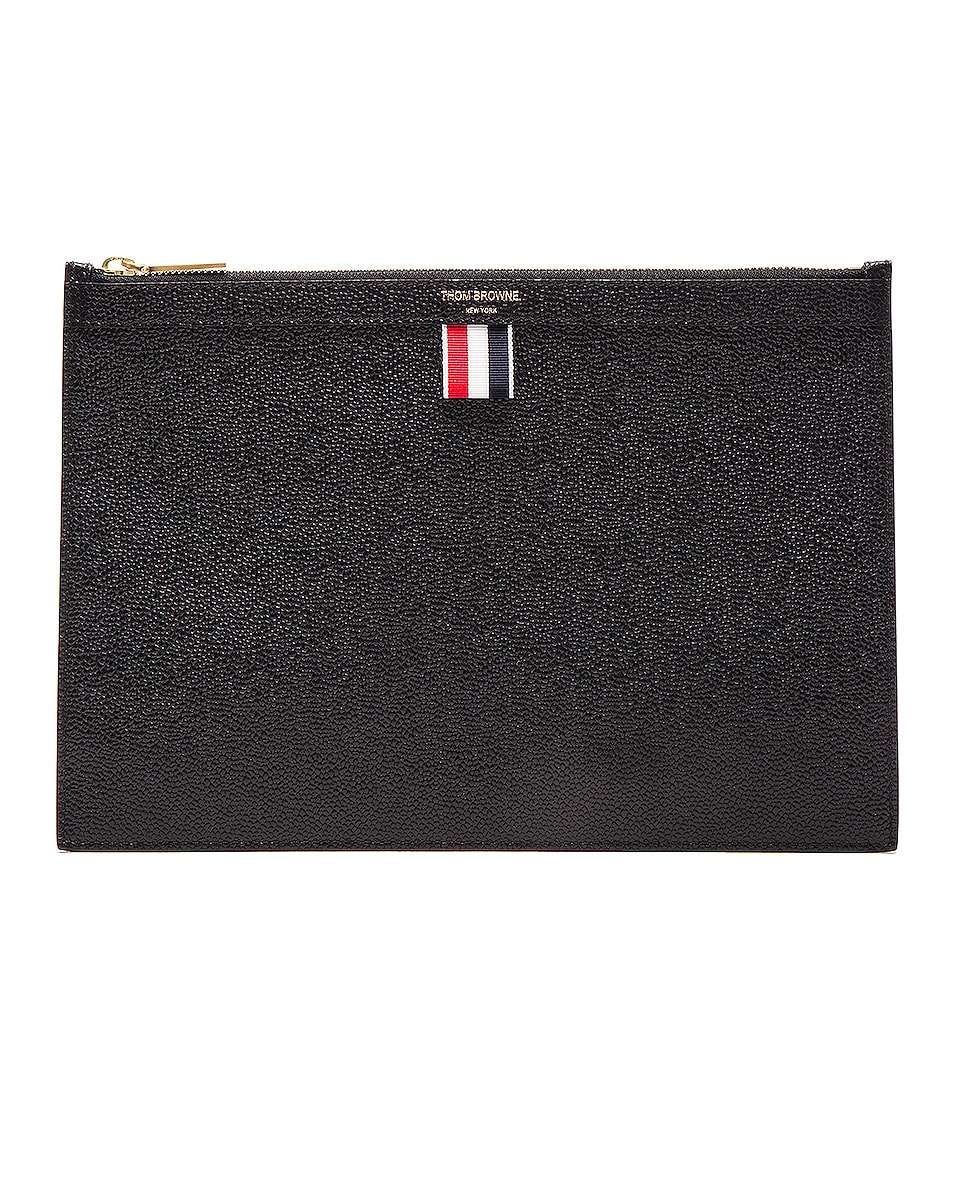 Image 1 of Thom Browne Small Document Holder in Black