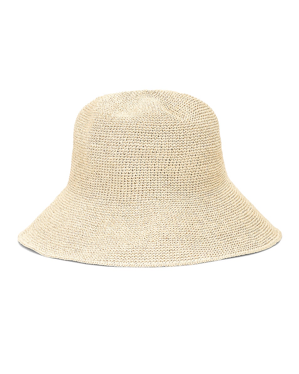 Image 1 of Toteme Paper Straw Hat in Cashew