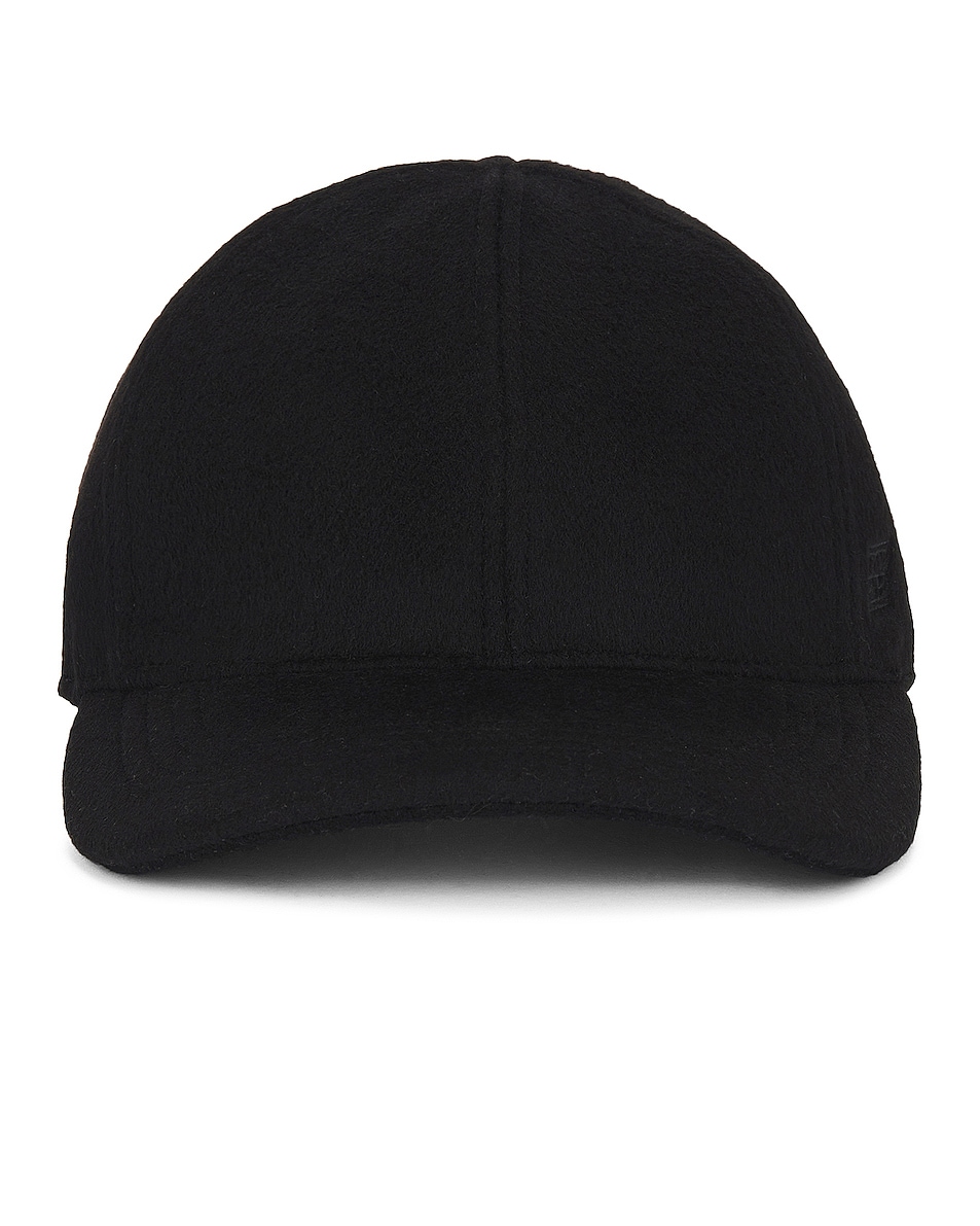 Image 1 of Toteme Double Baseball Cap in Black