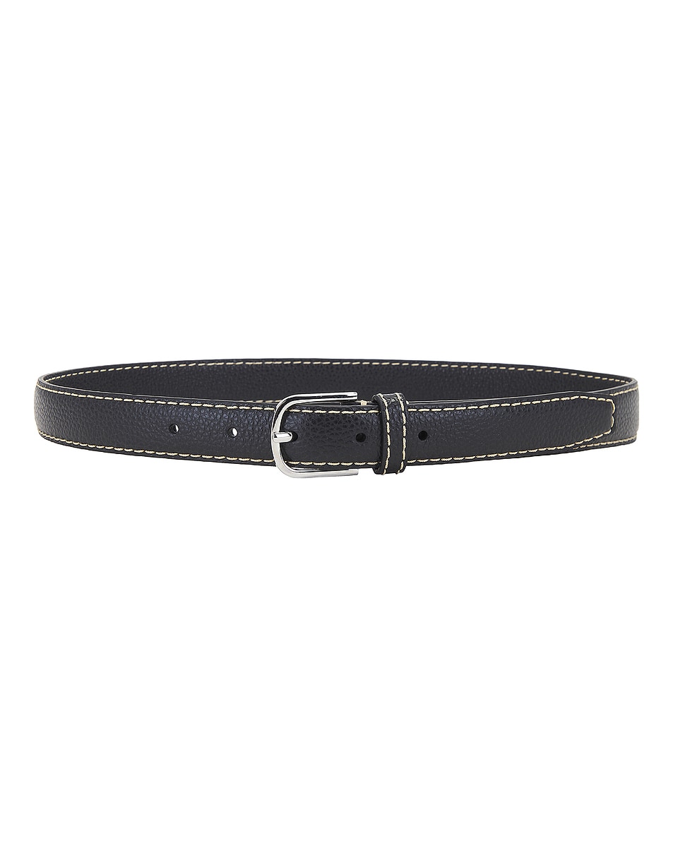 Image 1 of Toteme Slim Contrast Belt in Black