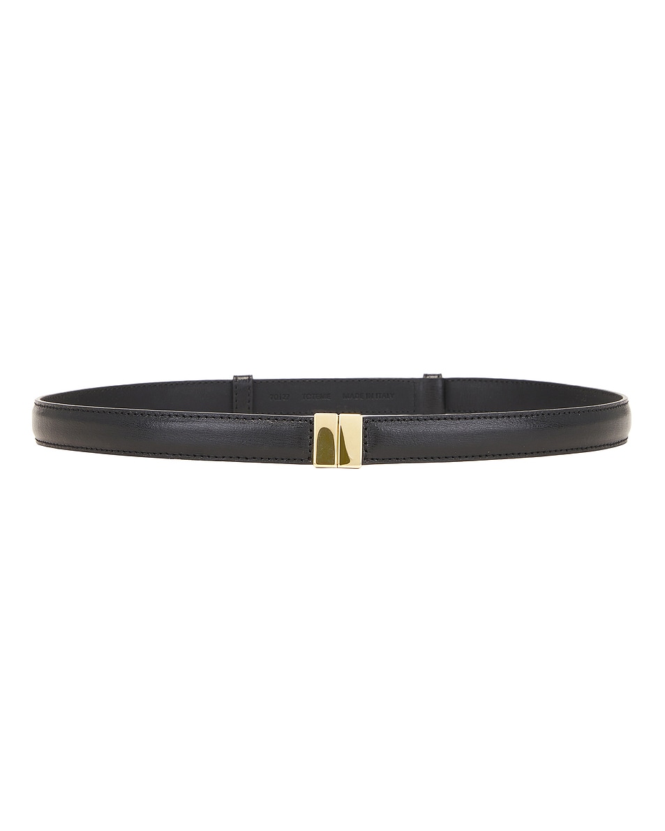 Image 1 of Toteme Slide Clasp Leather Belt in Black