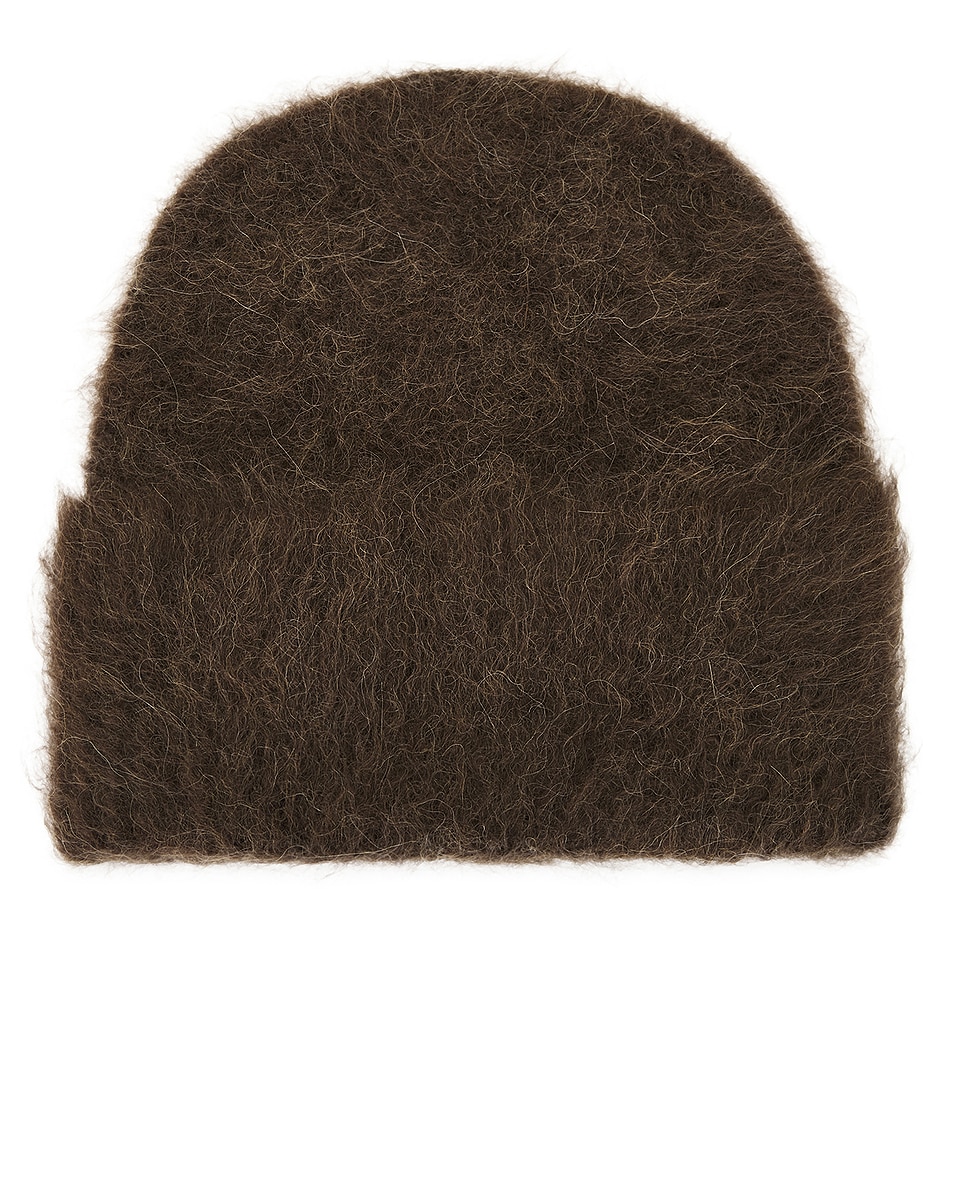 Image 1 of Toteme Alpaca Knit Beanie in Pepper
