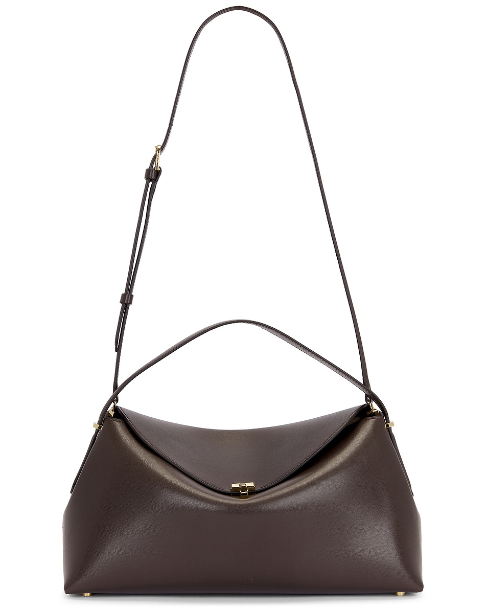 Image 1 of Toteme T-Lock Top Handle Bag in Bark