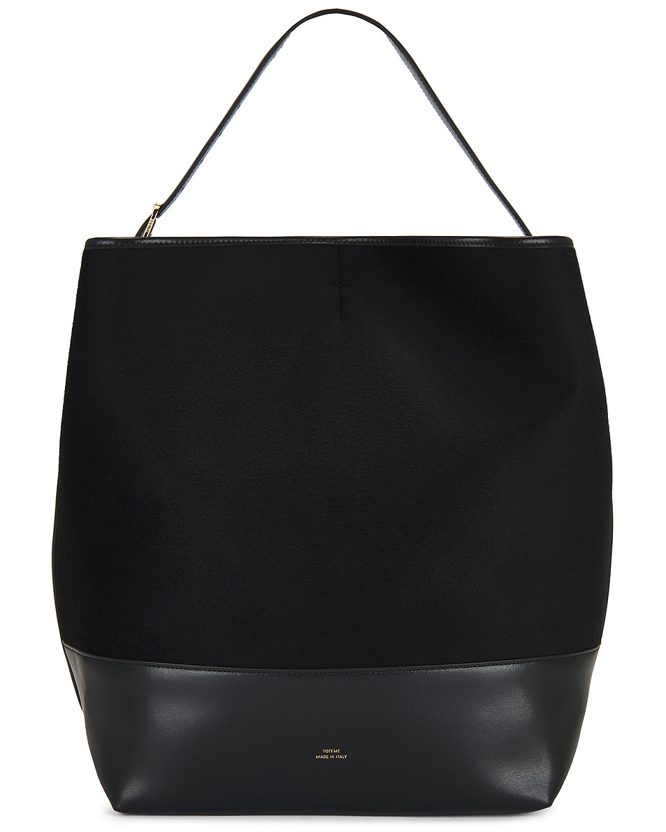 Image 1 of Toteme Belted Double Tote Bag in Black