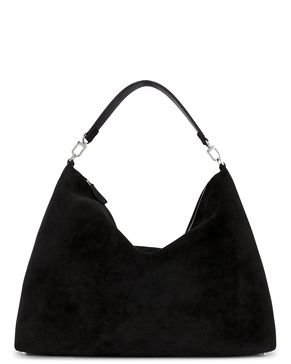 Image 1 of Toteme Suede Scoop Tote Bag in Black