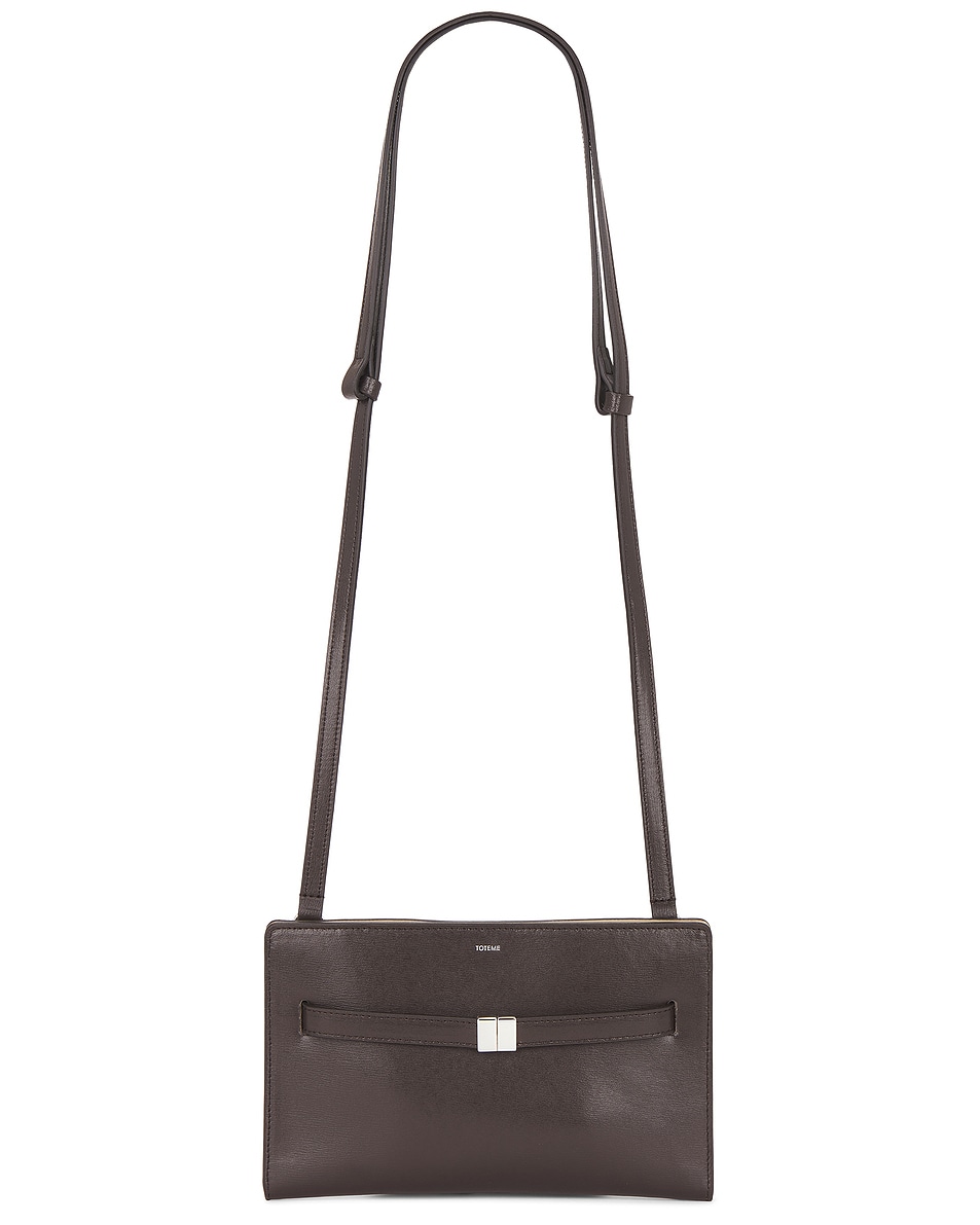 Image 1 of Toteme Belted Leather Crossbody Bag in Black