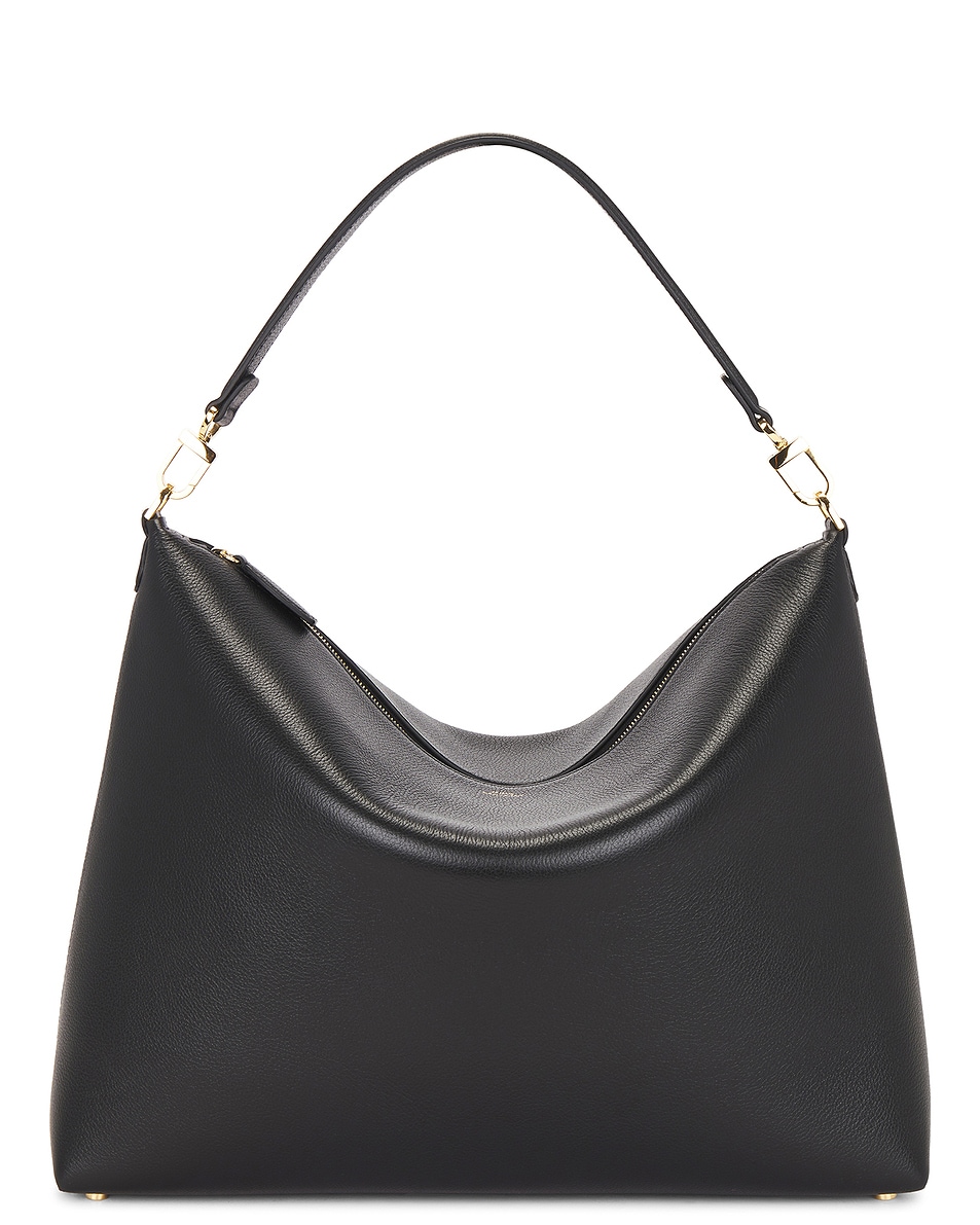 Image 1 of Toteme Medium Bevel Grained Leather Bag in Black