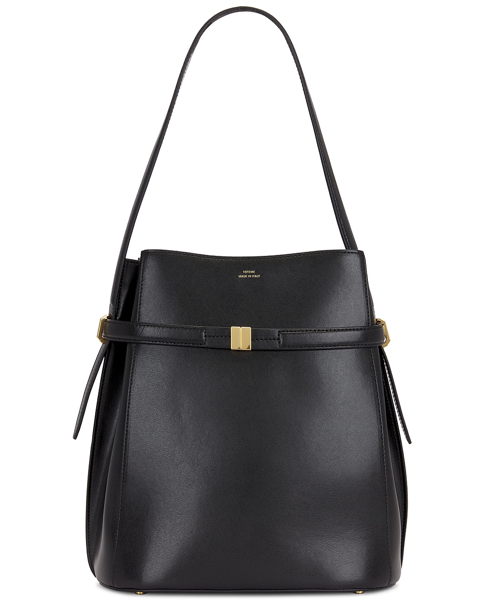 Image 1 of Toteme Belted Bucket Bag in Black