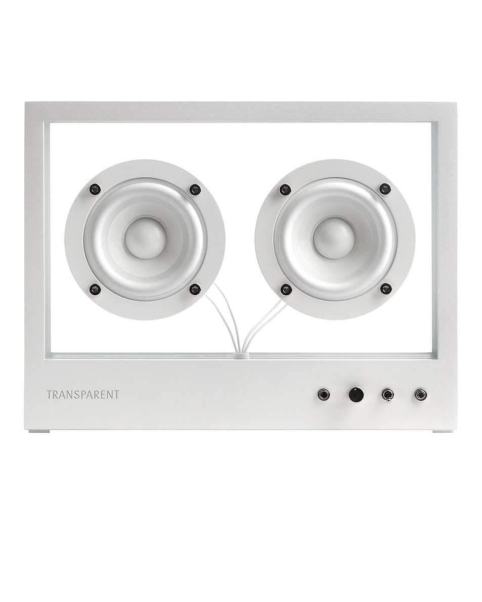 Image 1 of Transparent Small Speaker in White