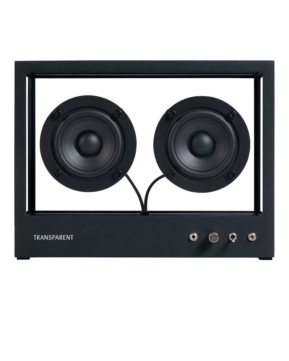 Image 1 of Transparent Small Speaker in Black