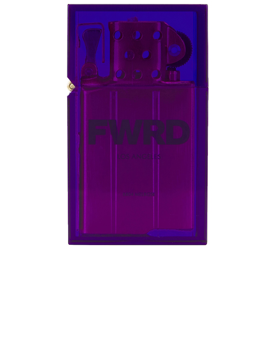 Image 1 of Tsubota Pearl x Fwrd Hard Edge Transparent Lighter in Purple