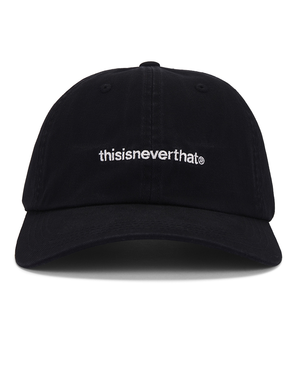 Image 1 of thisisneverthat T Logo Cap in Black