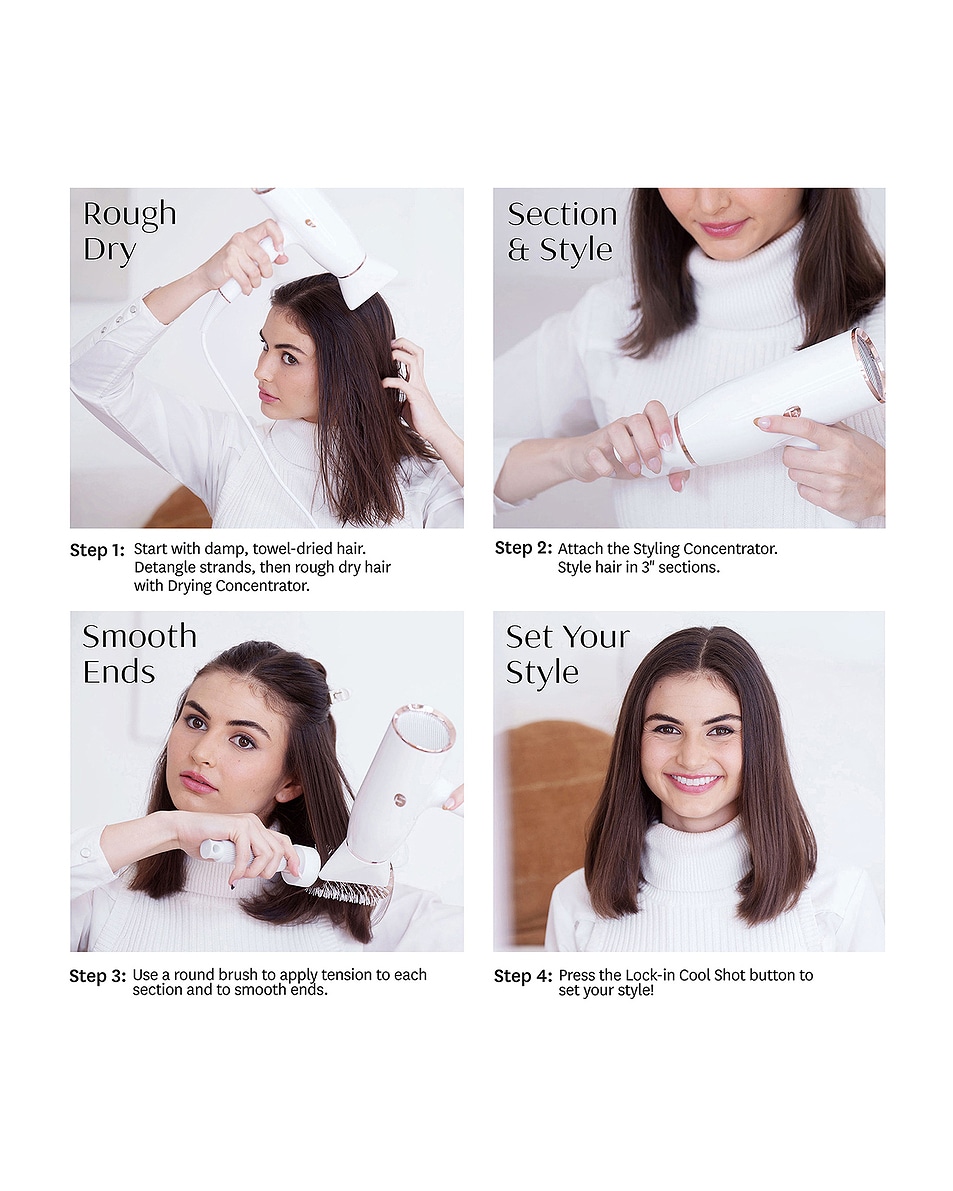 Image 5 of T3 Aireluxe Professional Hair Dryer & Brush Set in