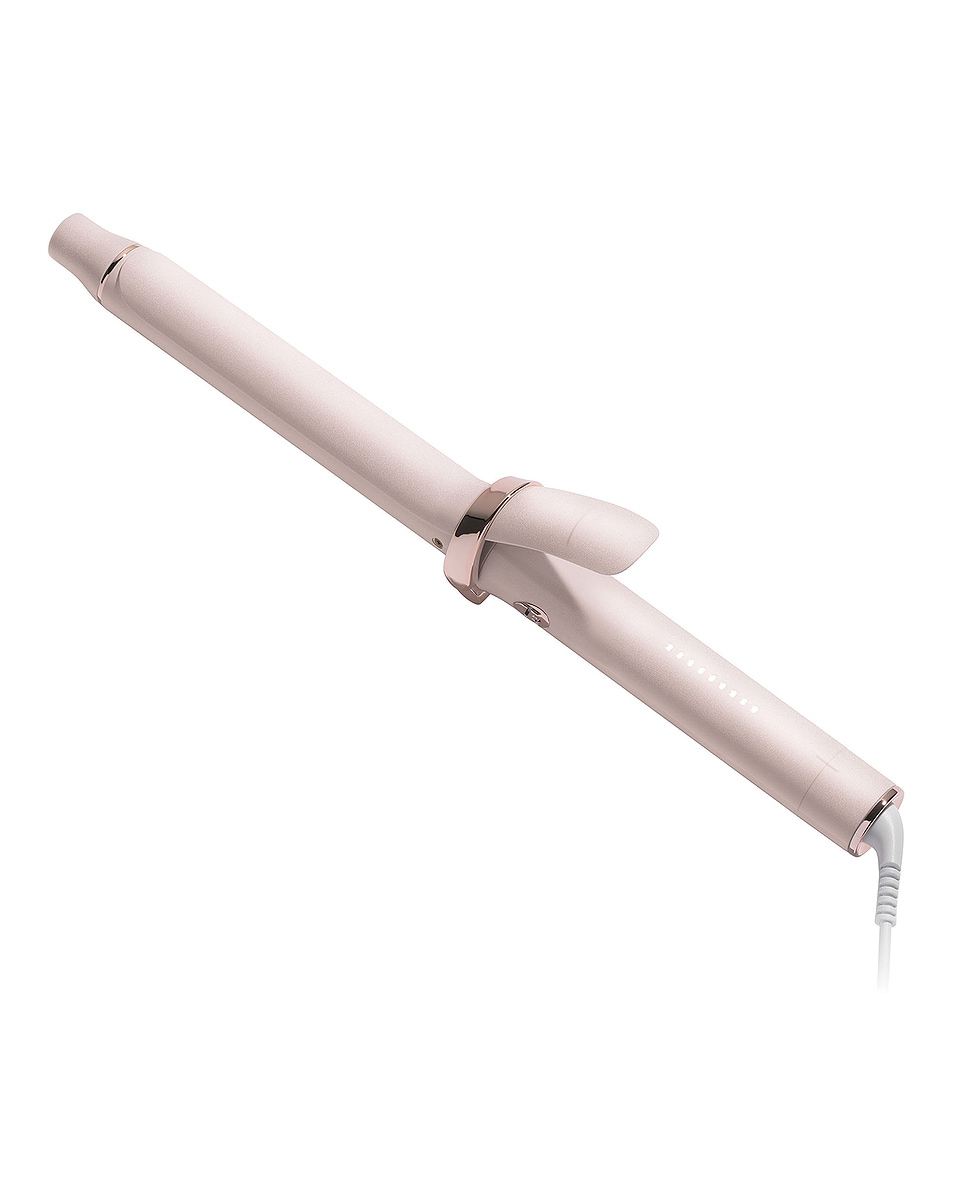Image 1 of T3 Singlepass Curl X 1" Ceramic Extra-long Barrel Curling Iron in Satin Blush