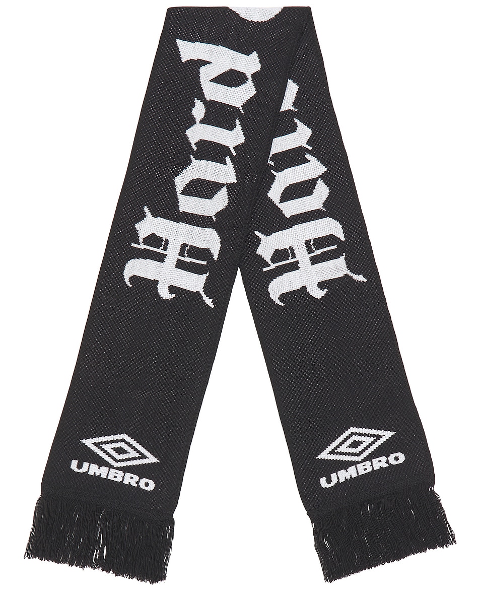 Image 1 of UMBRO Jacquard Check Scarf in Black