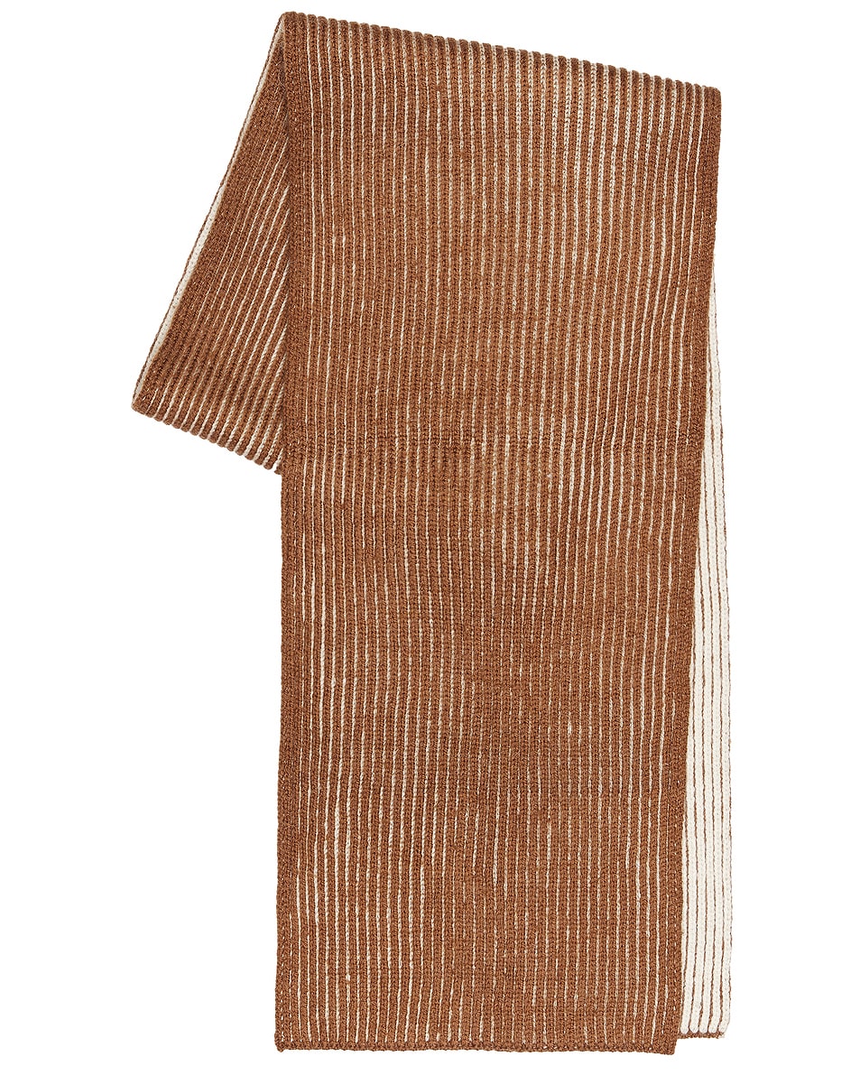Image 1 of Varley Deville Plated Scarf in Cocoa Dust