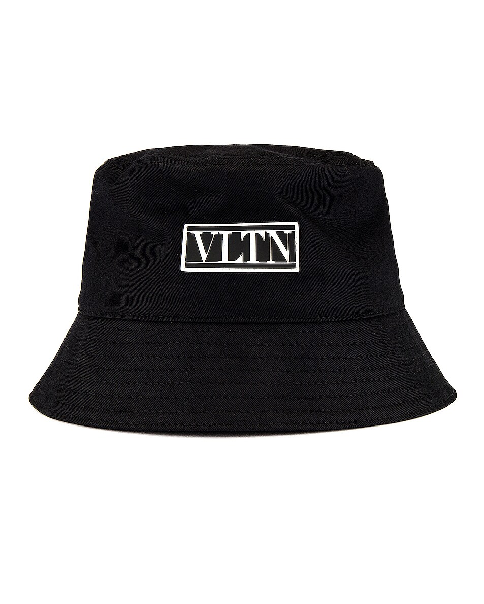 Image 1 of Valentino Garavani Valentino Garavani Bucket Hat in Black & White
