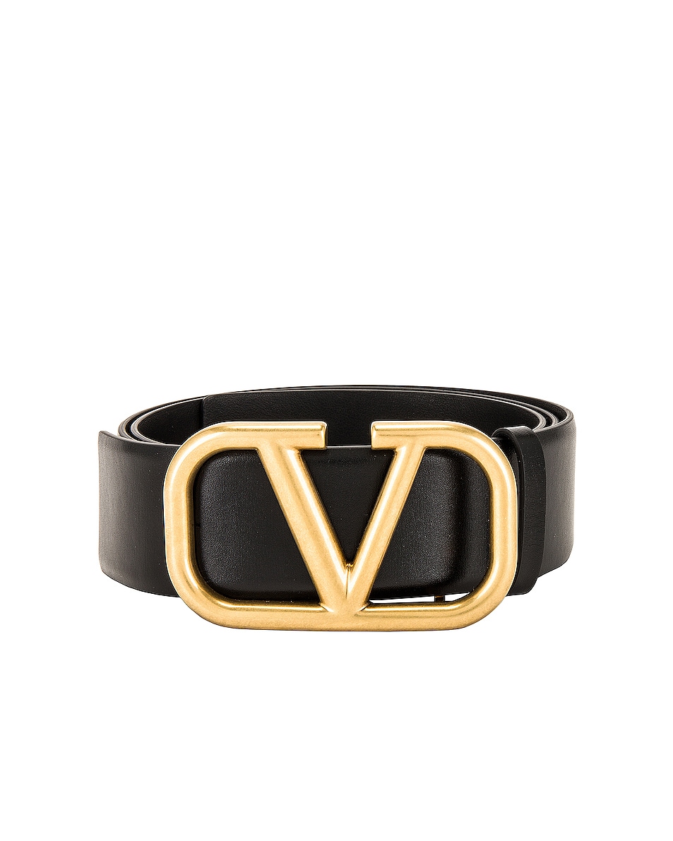 Image 1 of Valentino Garavani Valentino Garavani Buckle Belt in Black