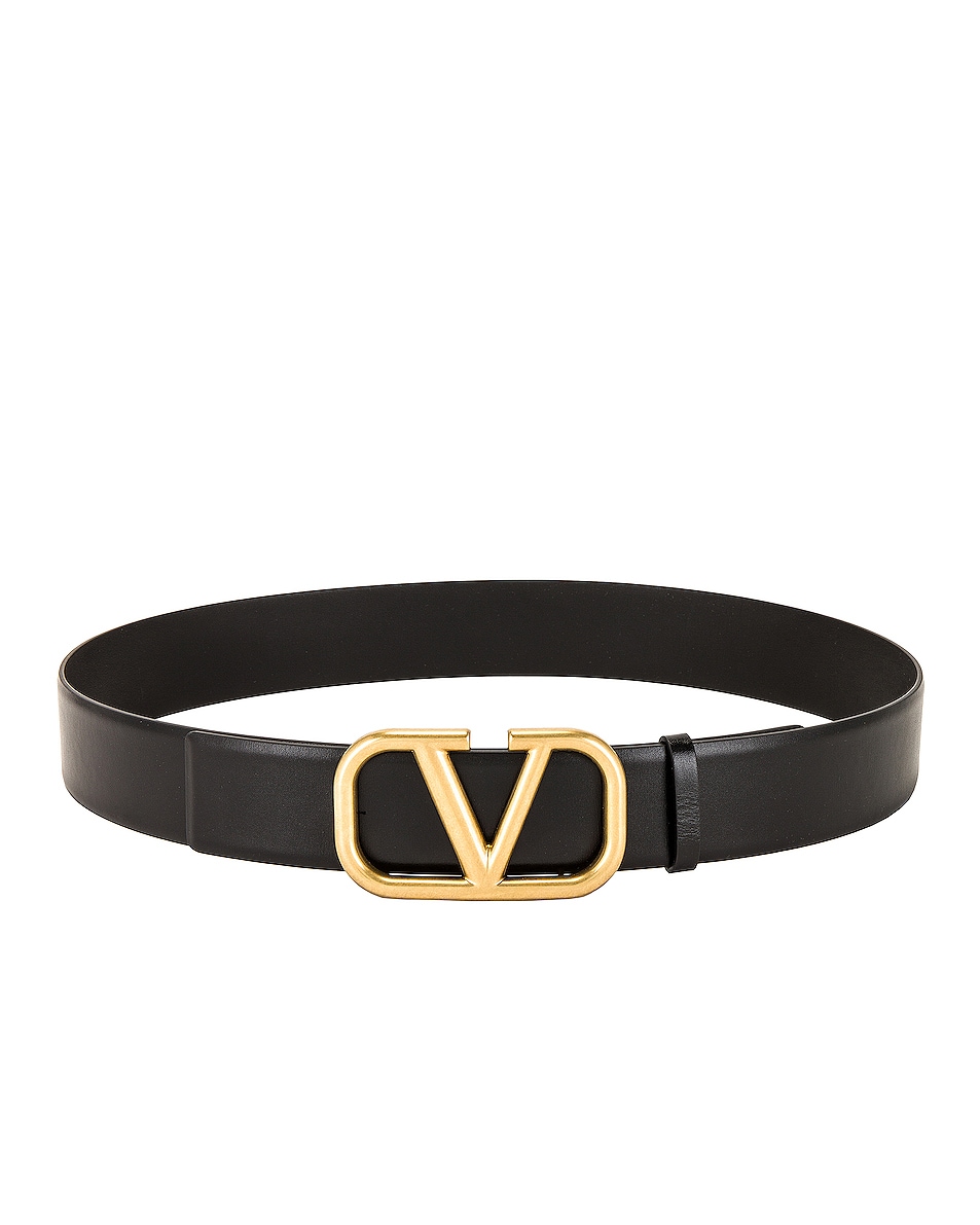 Valentino Garavani Valentino Garavani Buckle Belt in Black | FWRD